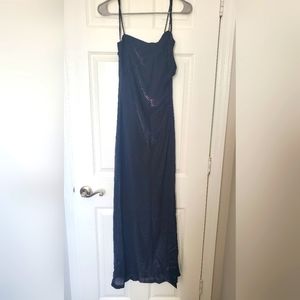 Black Purple evening dress